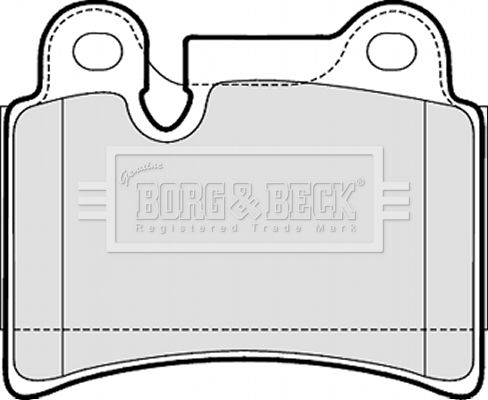 BORG & BECK Комплект тормозных колодок, дисковый тормоз BBP2053